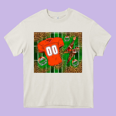 American Football Uniform Mouse Pad Heavy Core Tee Designed By Bundleandbundleshop