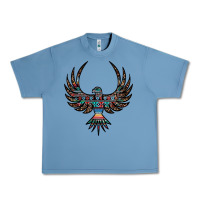 Pebble Blue aztec leopard thunderbird Urban Heavy Tee - RanaPortraitStore