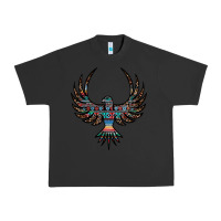 Pigment Black aztec leopard thunderbird Urban Heavy Tee - RanaPortraitStore
