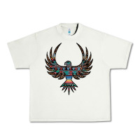 Pistachio aztec leopard thunderbird Urban Heavy Tee - RanaPortraitStore