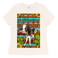Bone Welcome Cute Baby Calf Ladies Tee - LillyAllenDesigns