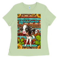 Matcha Welcome Cute Baby Calf Ladies Tee - LillyAllenDesigns