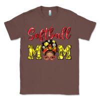 Chestnut softball mom  and afro messybun mom bbs Classic Tee - BundleAndBundleShop