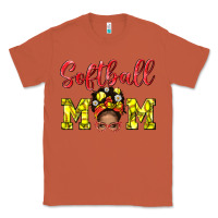 Copper softball mom  and afro messybun mom bbs Classic Tee - BundleAndBundleShop