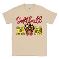 Mushroom softball mom  and afro messybun mom bbs Classic Tee - BundleAndBundleShop