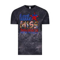 Cloud Black little miss america Vintage Tee - Artiststas