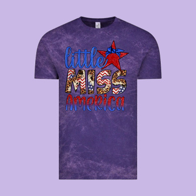 Little Miss America Vintage Tee Designed By Artiststas