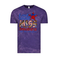 Cloud Purple little miss america Vintage Tee - Artiststas