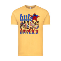 Vintage Mustard little miss america Vintage Tee - Artiststas