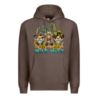 Coffee wild west western gnome Premium Hoodie - BarkalooDesign