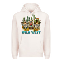Pale Pink wild west western gnome Premium Hoodie - BarkalooDesign