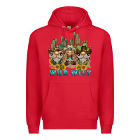 Red wild west western gnome Premium Hoodie - BarkalooDesign
