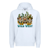 White wild west western gnome Premium Hoodie - BarkalooDesign