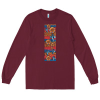 Burgundy usa flag and cross penwraps Long Sleeve Tee - Artiststas