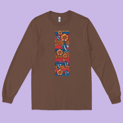Usa Flag And Cross Penwraps Long Sleeve Tee Designed By Artiststas