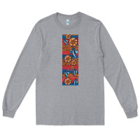 Heather Grey usa flag and cross penwraps Long Sleeve Tee - Artiststas