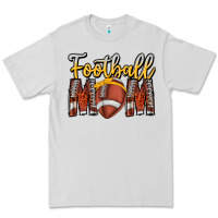 Dove Grey Football Mom Premium Tee - CowhideDigitalArt