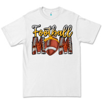 White Football Mom Premium Tee - CowhideDigitalArt