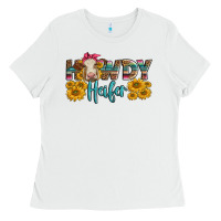 Western Howdy Heifer With Charolais Cow Ladies Tee | Teevron