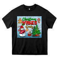 Black christmas vibes only tumbler Heavy Core Tee - BundleAndBundleShop