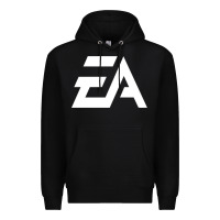 Black #electronicArts EA  white Premium Hoodie - DesigneFamous
