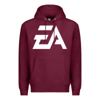 Burgundy #electronicArts EA  white Premium Hoodie - DesigneFamous