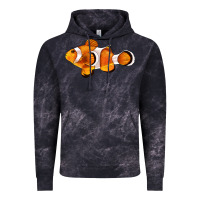 Cloud Black clown fish side Vintage Hoodie - BarkalooDesign