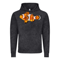 Vintage Black clown fish side Vintage Hoodie - BarkalooDesign