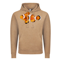 Vintage Coffee clown fish side Vintage Hoodie - BarkalooDesign