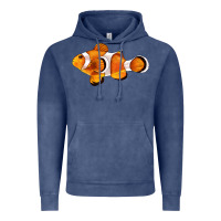 Vintage Denim clown fish side Vintage Hoodie - BarkalooDesign