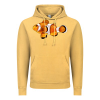 Vintage Mustard clown fish side Vintage Hoodie - BarkalooDesign