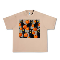 Burro black cat with pumpkins tumbler Urban Heavy Tee - LillyAllenDesigns