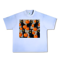 Grape Ice black cat with pumpkins tumbler Urban Heavy Tee - LillyAllenDesigns