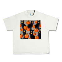 Pistachio black cat with pumpkins tumbler Urban Heavy Tee - LillyAllenDesigns
