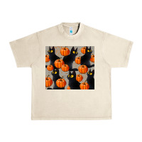 Sandshell black cat with pumpkins tumbler Urban Heavy Tee - LillyAllenDesigns