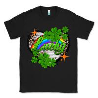 Black lucky heart St. Patricks Day Classic Tee - FaDigitalArtStudio