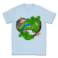 Dusty Blue lucky heart St. Patricks Day Classic Tee - FaDigitalArtStudio