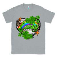 Heather Grey lucky heart St. Patricks Day Classic Tee - FaDigitalArtStudio