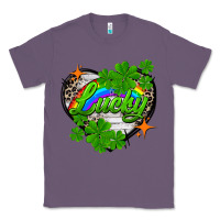 Lavender lucky heart St. Patricks Day Classic Tee - FaDigitalArtStudio