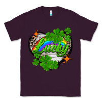 Plum lucky heart St. Patricks Day Classic Tee - FaDigitalArtStudio