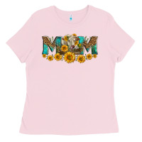 Bubblegum Pink charolais cow mom Ladies Tee - LillyAllenDesigns