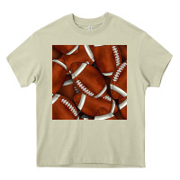 Mossy american football seamless pattern Heavy Core Tee - BundleAndBundleShop