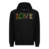 Black christmas love Premium Hoodie - RanaPortraitStore