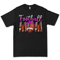Black Football Mom Premium Tee - CowhideDigitalArt