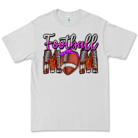 Dove Grey Football Mom Premium Tee - CowhideDigitalArt
