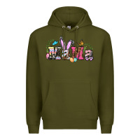 Army Green easter bunny mama Premium Hoodie - BarkalooDesign