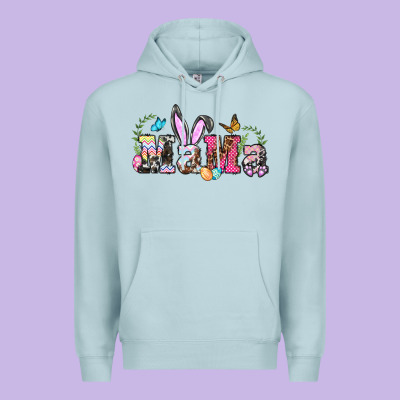 Easter Bunny Mama Premium Hoodie Designed By Barkaloodesign