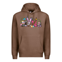 Chestnut easter bunny mama Premium Hoodie - BarkalooDesign