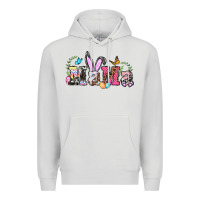 Dove Grey easter bunny mama Premium Hoodie - BarkalooDesign