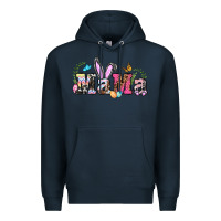 Navy easter bunny mama Premium Hoodie - BarkalooDesign